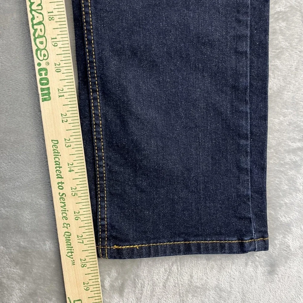 Levi's 506 Straight Jeans Mens 33x30 Blue Dark Wash Stretch Denim‎ Classic Fit